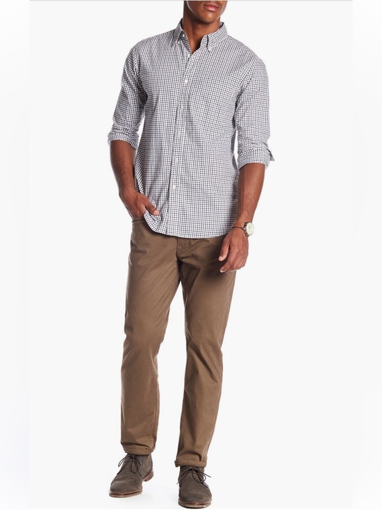 Lucky Brand Other - Lucky Brand 121 Slim Straight Leg Pants • BARK Brown • Size 40x30 • NWT